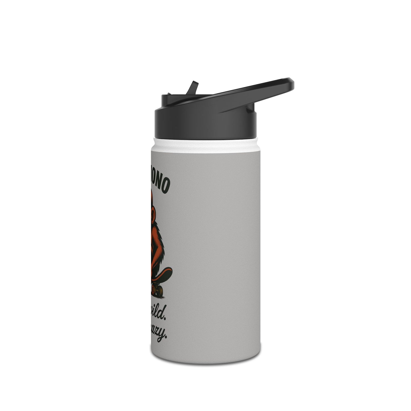 Skateboarder Water Bottle - Crazy Monkey