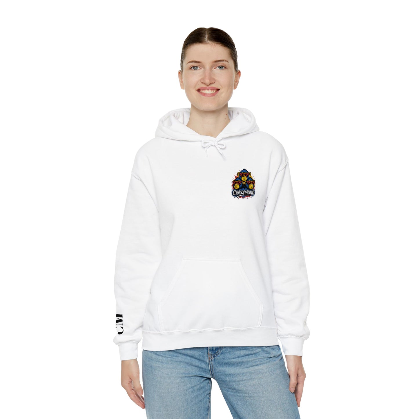 CrazyMono-Shambik-embroidered Hooded Sweatshirt