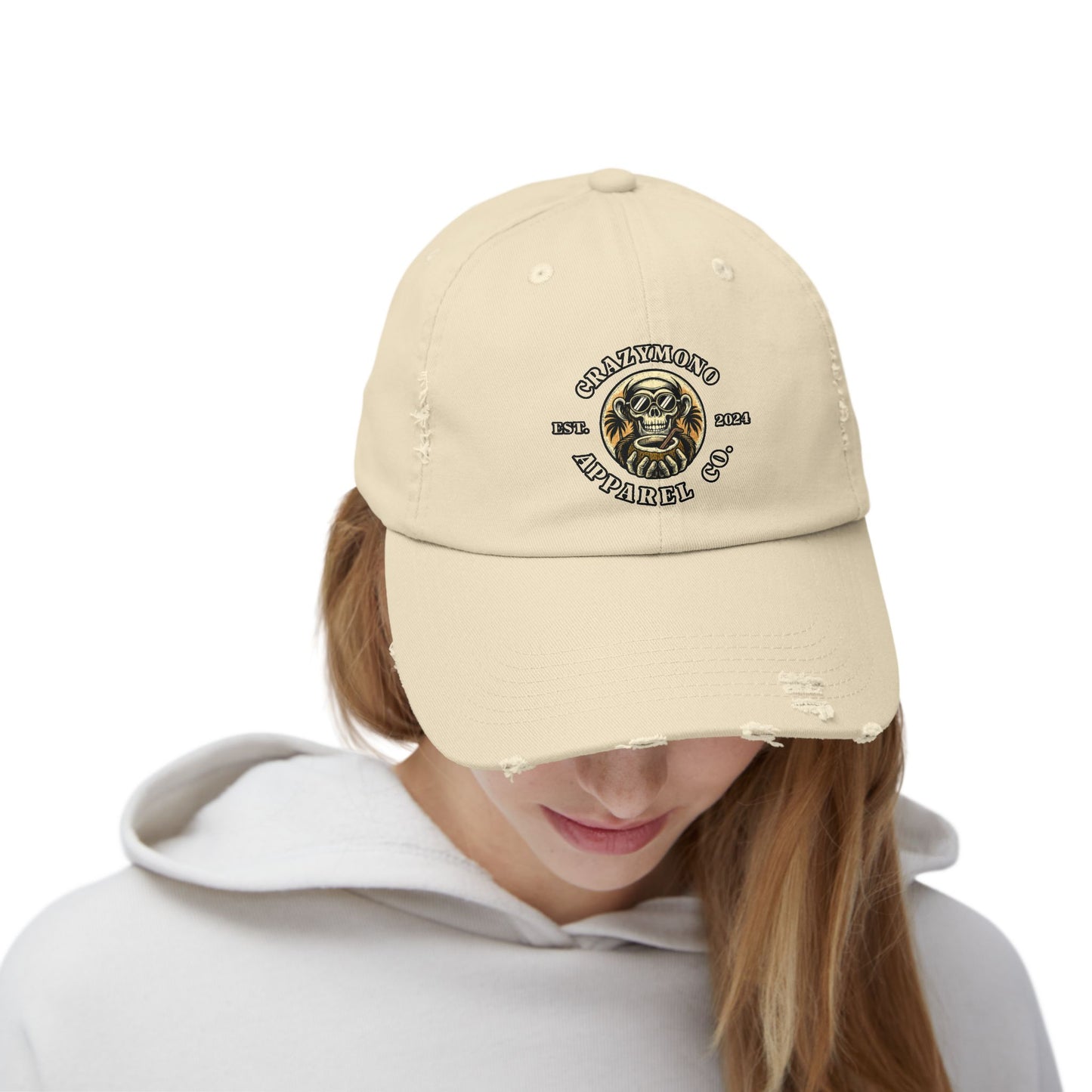 CrazyMono - Distressed Unisex Cap