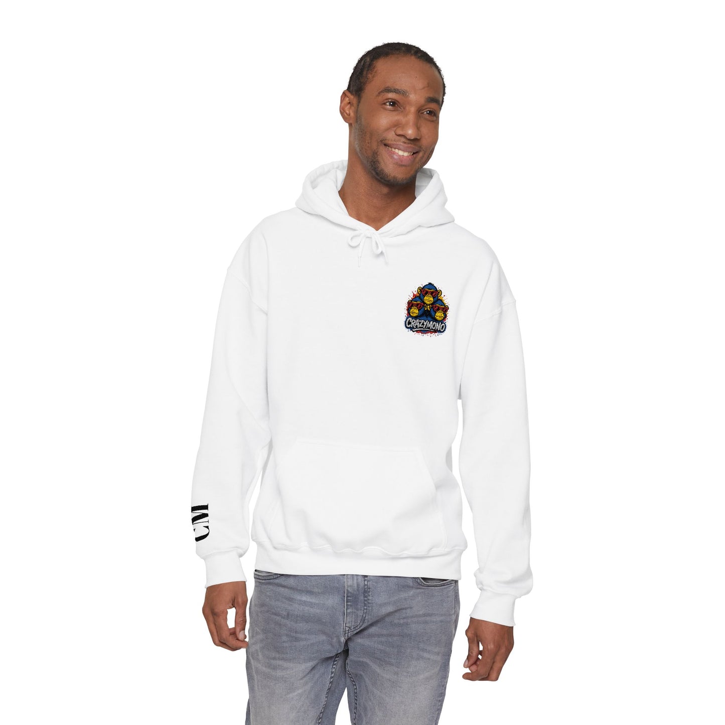 CrazyMono-Shambik-embroidered Hooded Sweatshirt