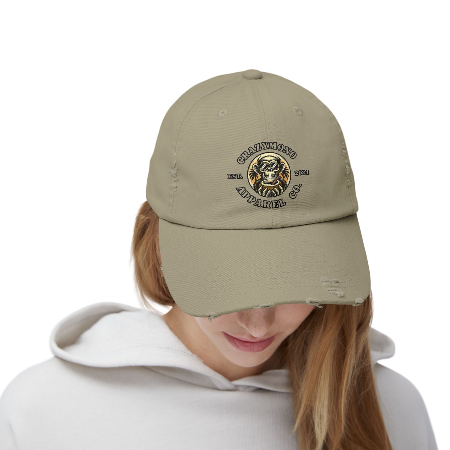 CrazyMono - Distressed Unisex Cap