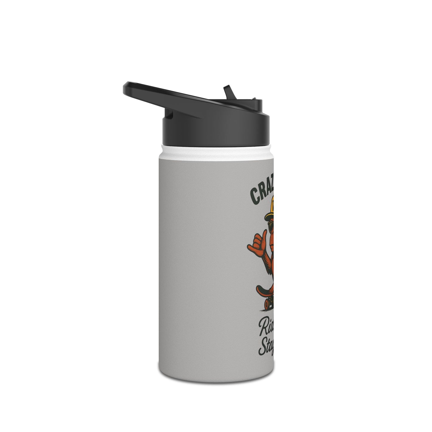 Skateboarder Water Bottle - Crazy Monkey