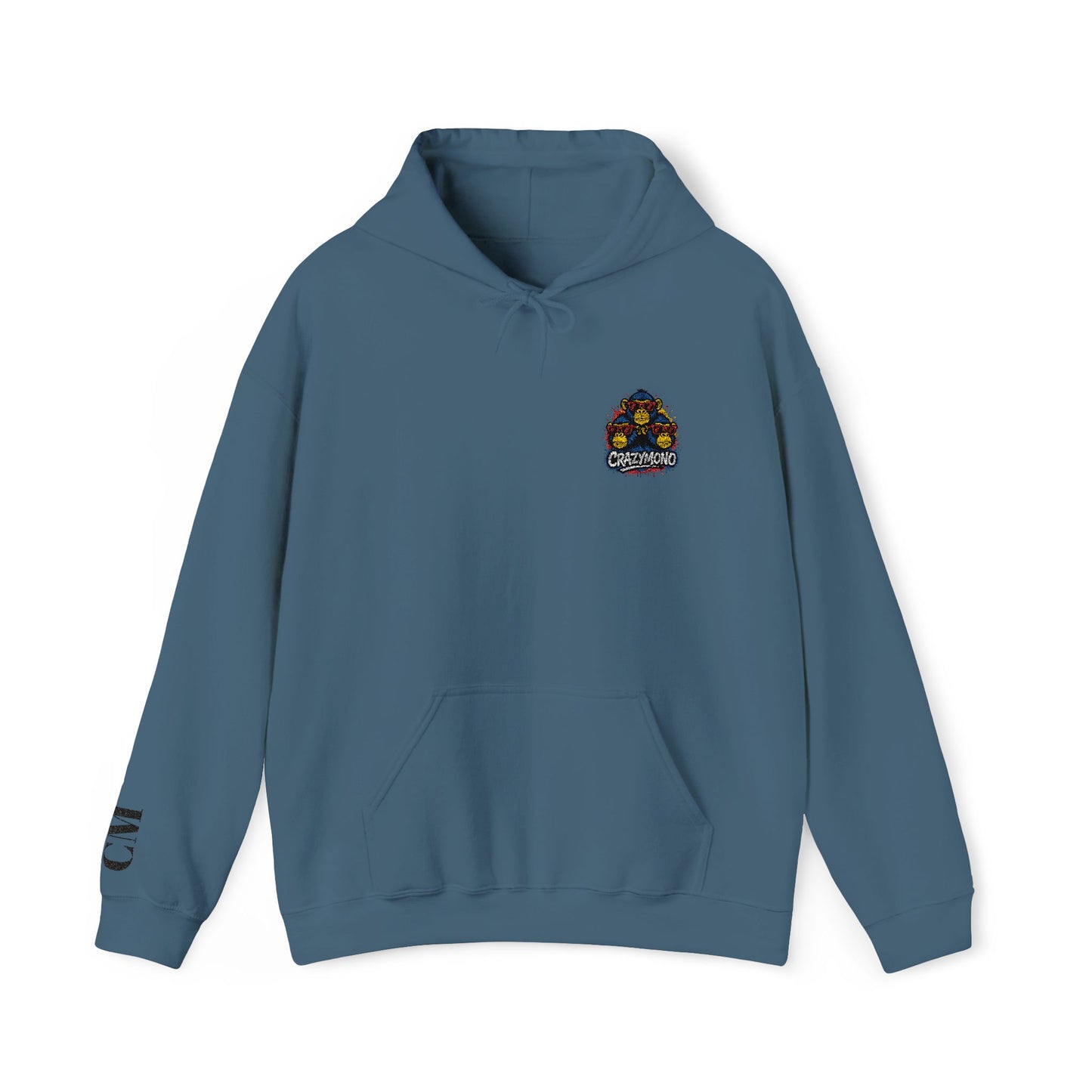 CrazyMono-Shambik-embroidered Hooded Sweatshirt