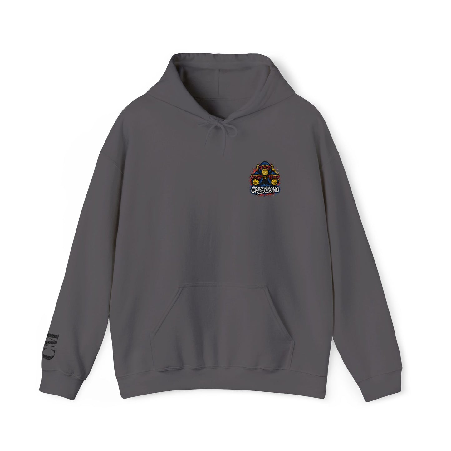 CrazyMono-Shambik-embroidered Hooded Sweatshirt