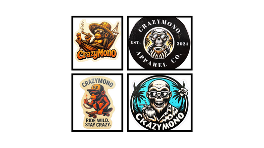 חבילת מדבקות CrazyMono